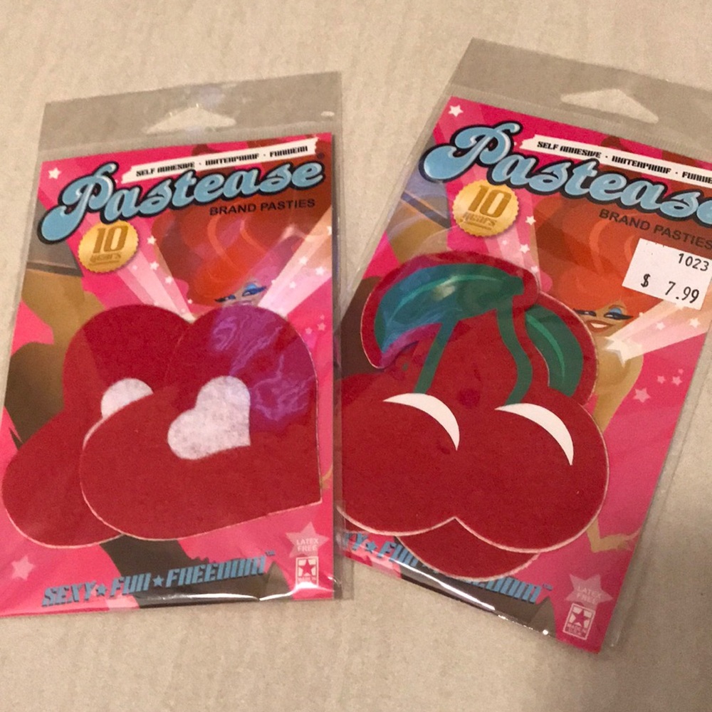 Cherry and Heart Pasties